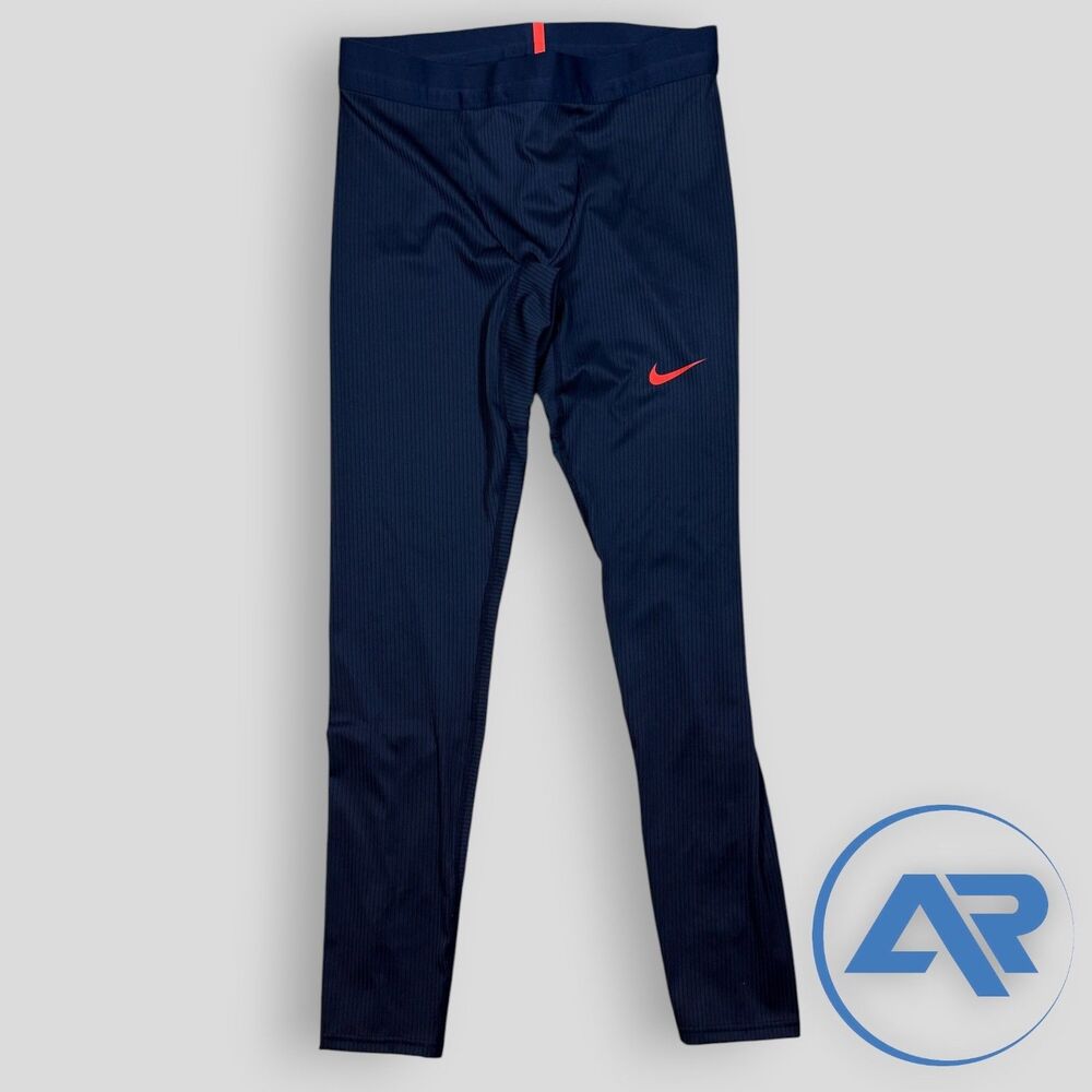 Nike 2025 Pro Elite Team Long Tights Made In USA Men's Size L Navy FD5797-452